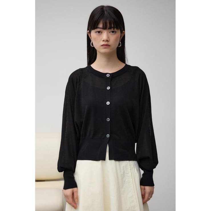 シアーニットカーディガン[品番：AZLW0022370]｜AZUL BY MOUSSY