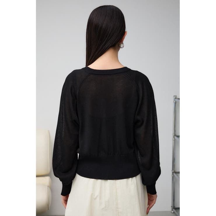 シアーニットカーディガン | AZUL BY MOUSSY | 詳細画像6 