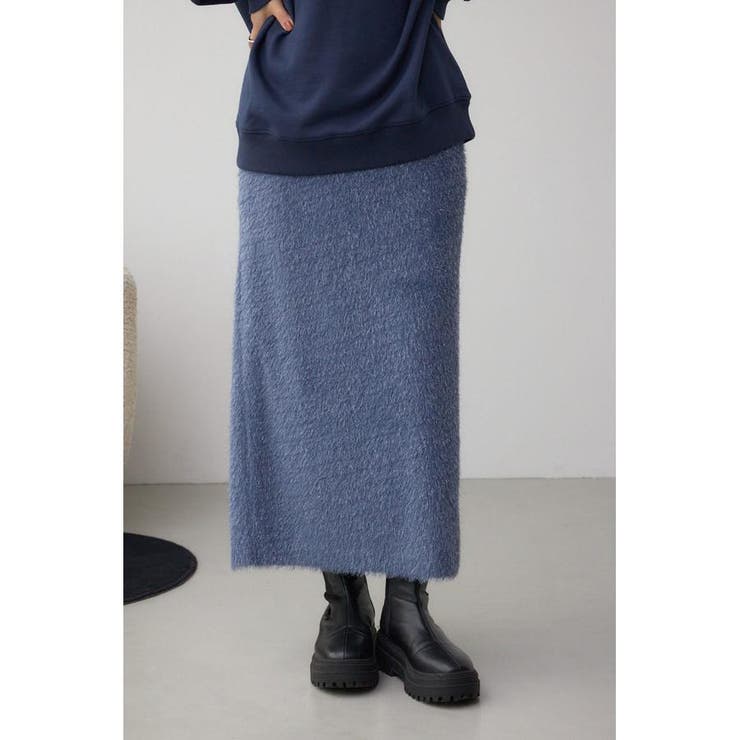 BLU | ラメシャギータイトスカート | AZUL BY MOUSSY