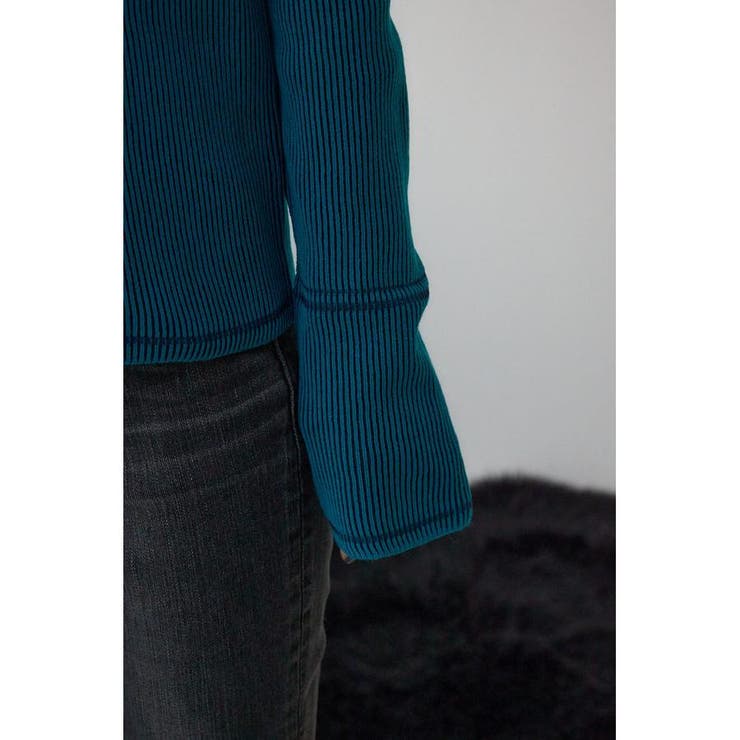 ジャガードロゴリブトップス | AZUL BY MOUSSY | 詳細画像30 