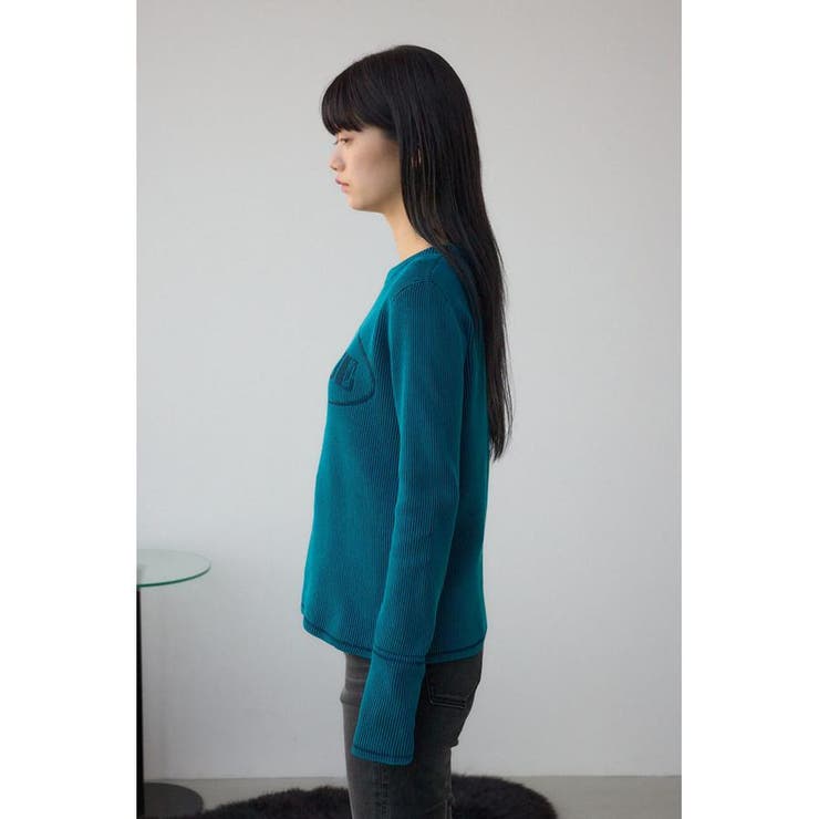 ジャガードロゴリブトップス | AZUL BY MOUSSY | 詳細画像26 