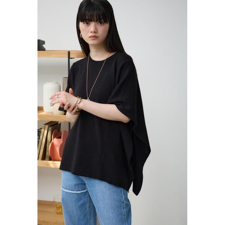 サイドラッフルニットトップス | AZUL BY MOUSSY | 詳細画像2 