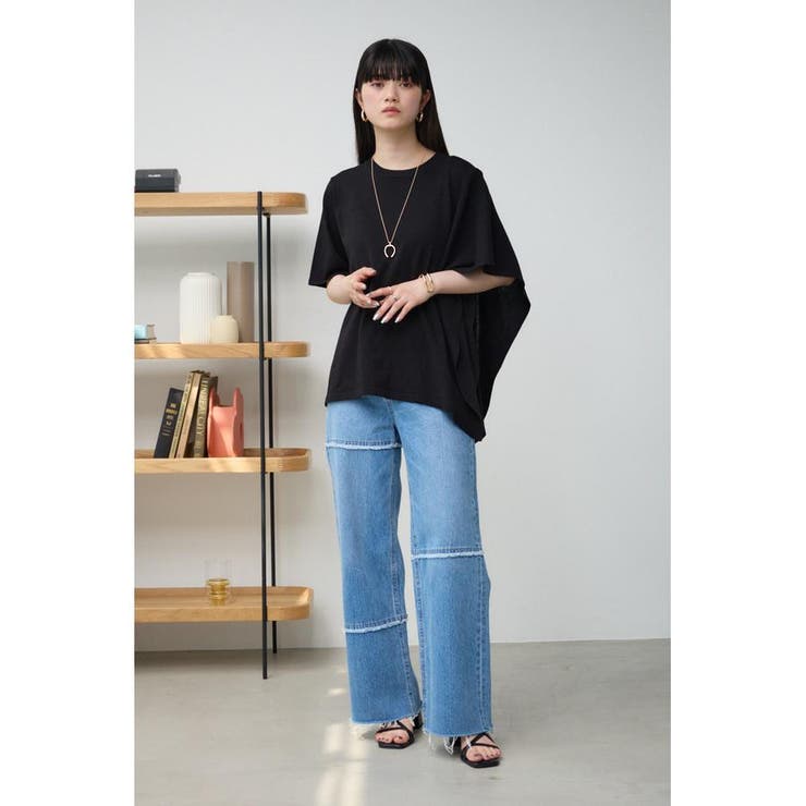 サイドラッフルニットトップス | AZUL BY MOUSSY | 詳細画像3 