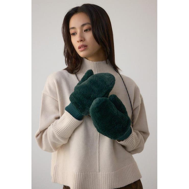 配色ストラップ2WAYフェイクファーミトン | AZUL BY MOUSSY | 詳細画像11 