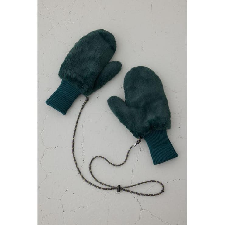 配色ストラップ2WAYフェイクファーミトン | AZUL BY MOUSSY | 詳細画像12 