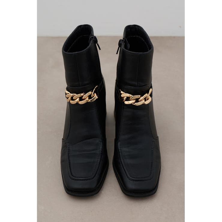 メタルチェーンショートブーツ | AZUL BY MOUSSY | 詳細画像3 