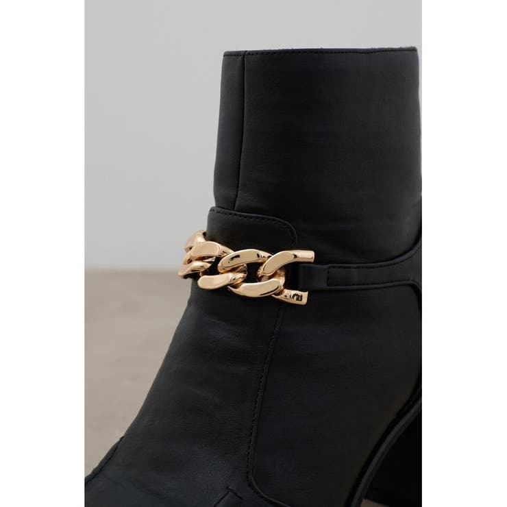 メタルチェーンショートブーツ | AZUL BY MOUSSY | 詳細画像6 