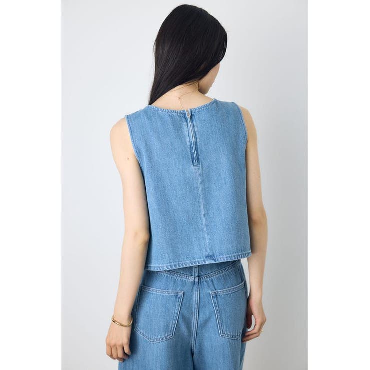 甘撚りデニムブラウス | AZUL BY MOUSSY | 詳細画像7 