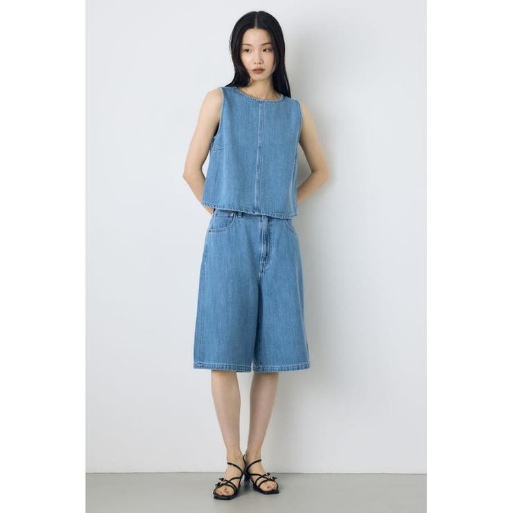 甘撚りデニムブラウス | AZUL BY MOUSSY | 詳細画像8 