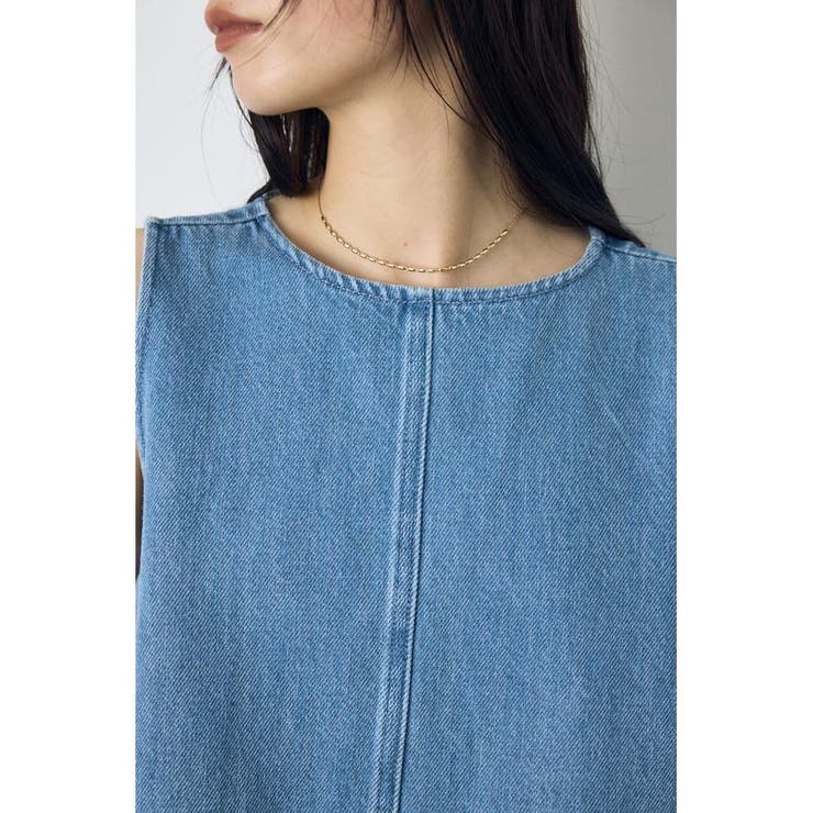 甘撚りデニムブラウス | AZUL BY MOUSSY | 詳細画像9 