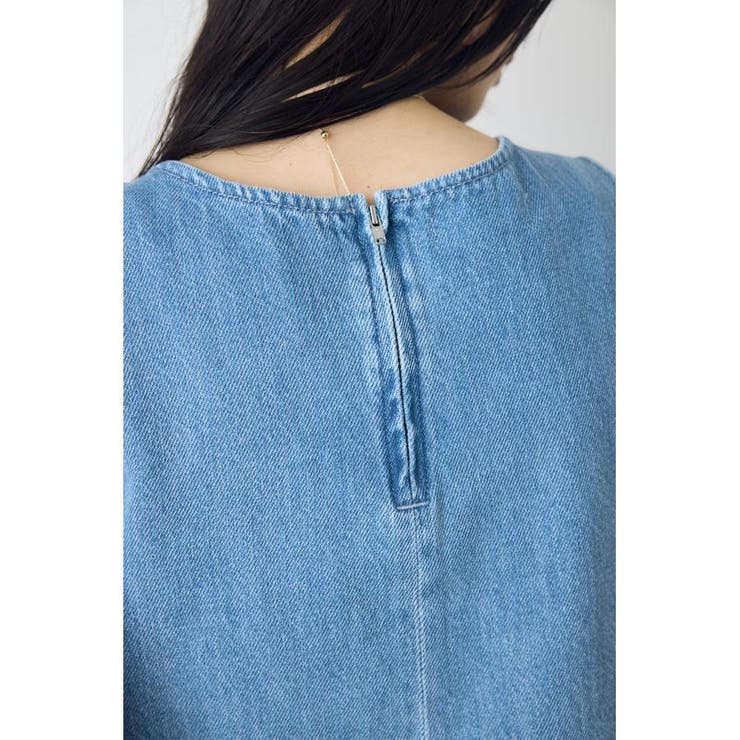 甘撚りデニムブラウス | AZUL BY MOUSSY | 詳細画像10 