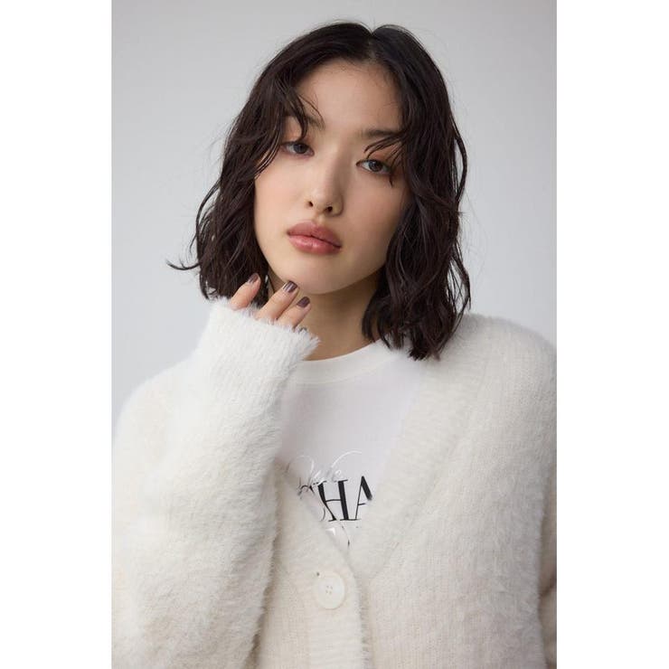 モヘヤライクニットカーディガン | AZUL BY MOUSSY | 詳細画像2 