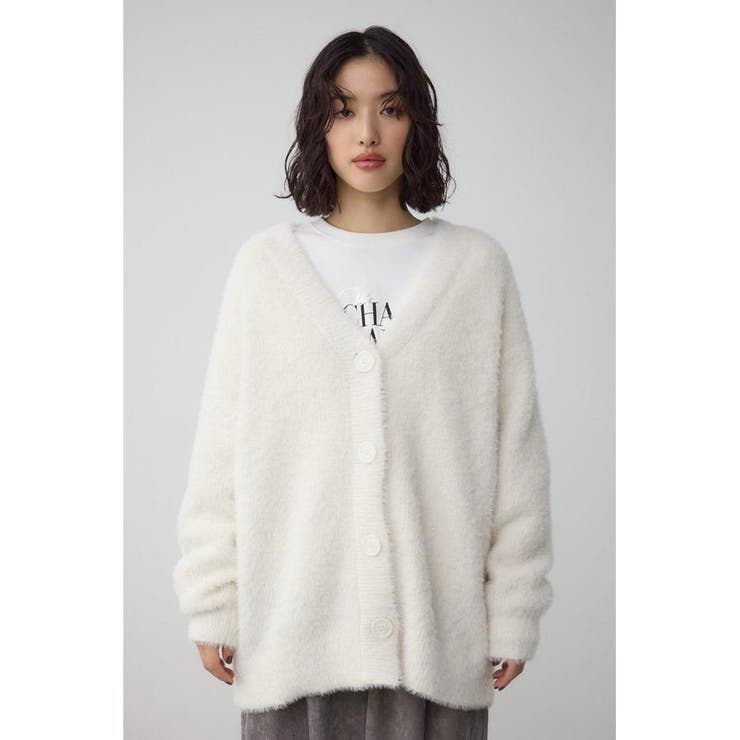 モヘヤライクニットカーディガン | AZUL BY MOUSSY | 詳細画像5 