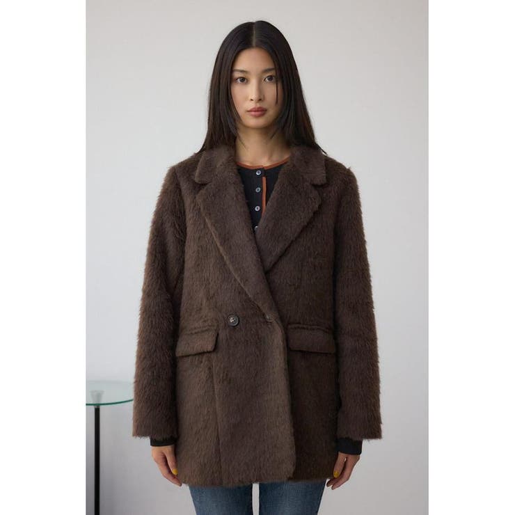 シャギージャケットコート | AZUL BY MOUSSY | 詳細画像5 