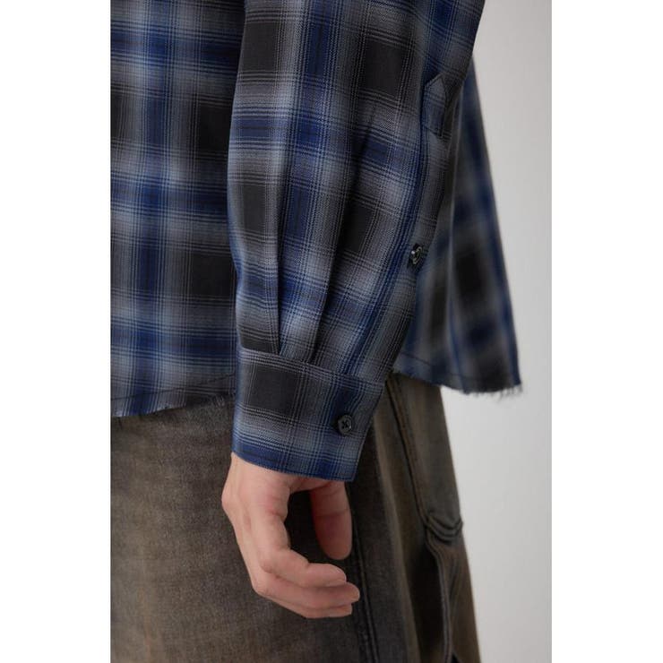 C/Tライトオンブレーチェックシャツ | AZUL BY MOUSSY | 詳細画像23 