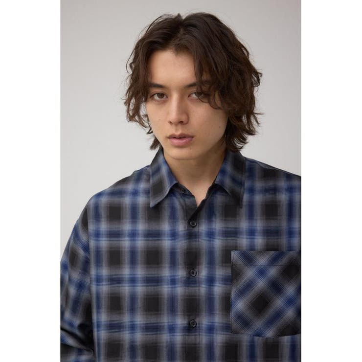 C/Tライトオンブレーチェックシャツ | AZUL BY MOUSSY | 詳細画像15 