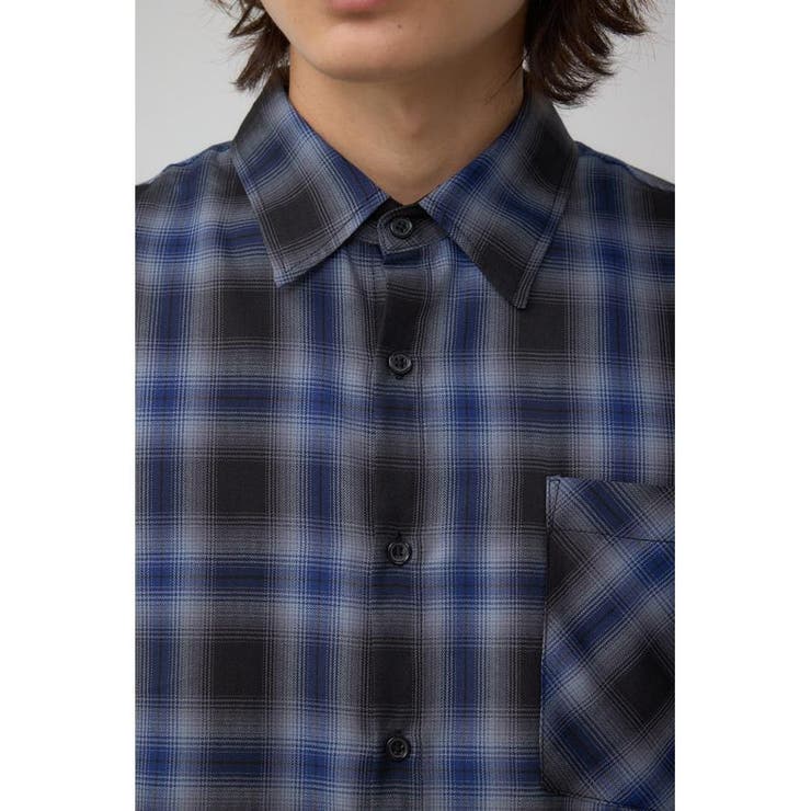 C/Tライトオンブレーチェックシャツ | AZUL BY MOUSSY | 詳細画像21 