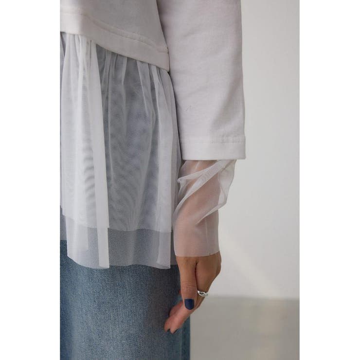 アソートレイヤードペプラムトップス | AZUL BY MOUSSY | 詳細画像10 