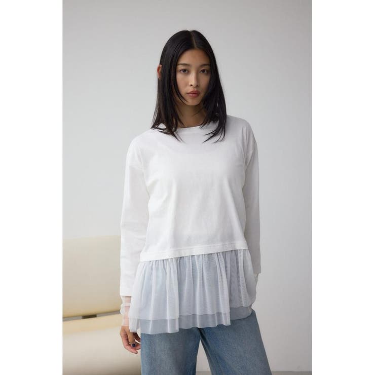 アソートレイヤードペプラムトップス | AZUL BY MOUSSY | 詳細画像3 