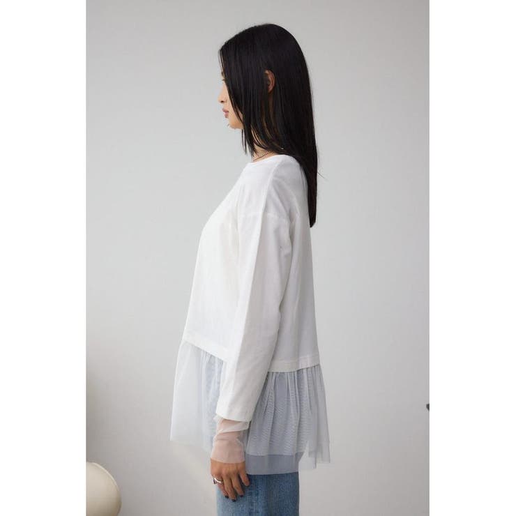 アソートレイヤードペプラムトップス | AZUL BY MOUSSY | 詳細画像6 