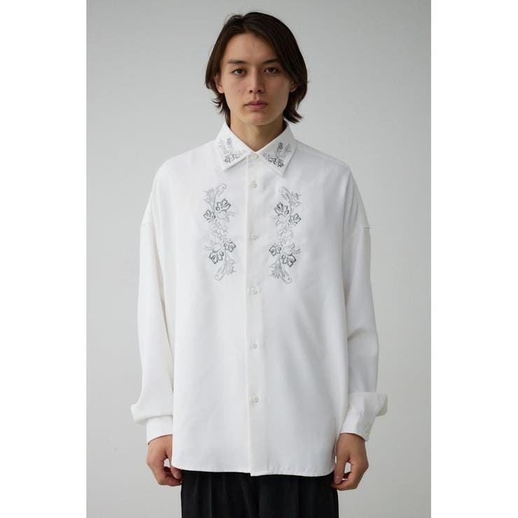 グラデーション刺繍長袖シャツ | AZUL BY MOUSSY | 詳細画像4 