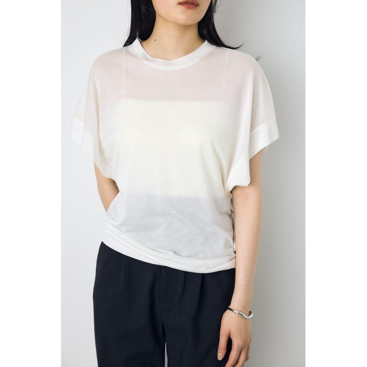 ドレープフレンチスリーブTシャツ | AZUL BY MOUSSY | 詳細画像2 