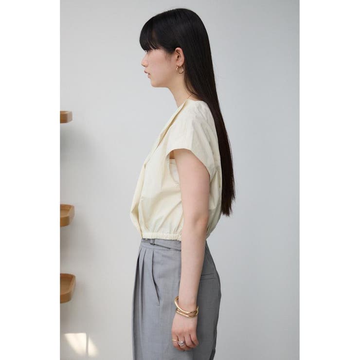 ドロストリングギャザーシャツベスト | AZUL BY MOUSSY | 詳細画像16 