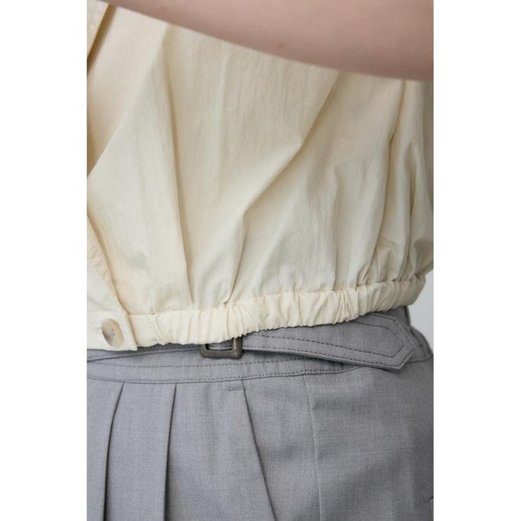 ドロストリングギャザーシャツベスト | AZUL BY MOUSSY | 詳細画像22 