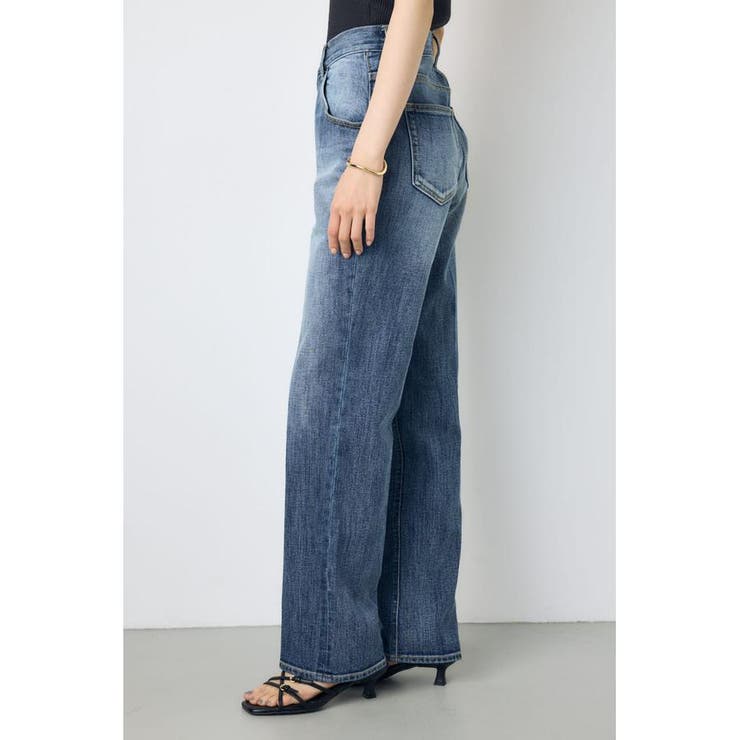 AZUL DENIM センタープレスストレートデニム ショート丈 | AZUL BY MOUSSY | 詳細画像2 