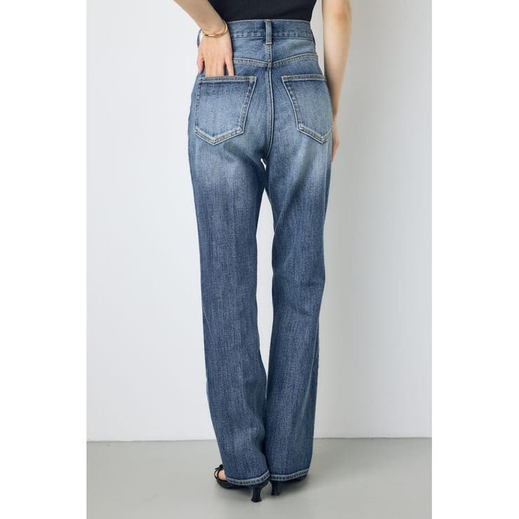 AZUL DENIM センタープレスストレートデニム ショート丈 | AZUL BY MOUSSY | 詳細画像3 