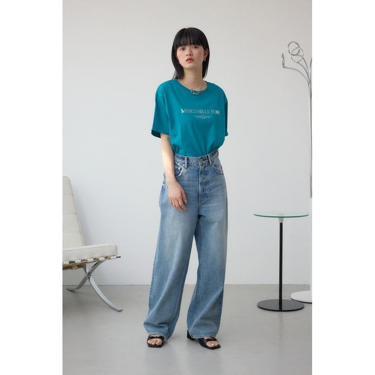 メタリックプリントTシャツ | AZUL BY MOUSSY | 詳細画像21 