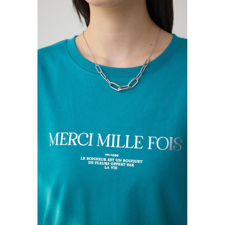 メタリックプリントTシャツ | AZUL BY MOUSSY | 詳細画像25 