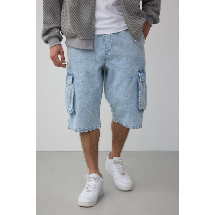 L/BLU1 | AZUL DENIM カーゴショーツ | AZUL BY MOUSSY