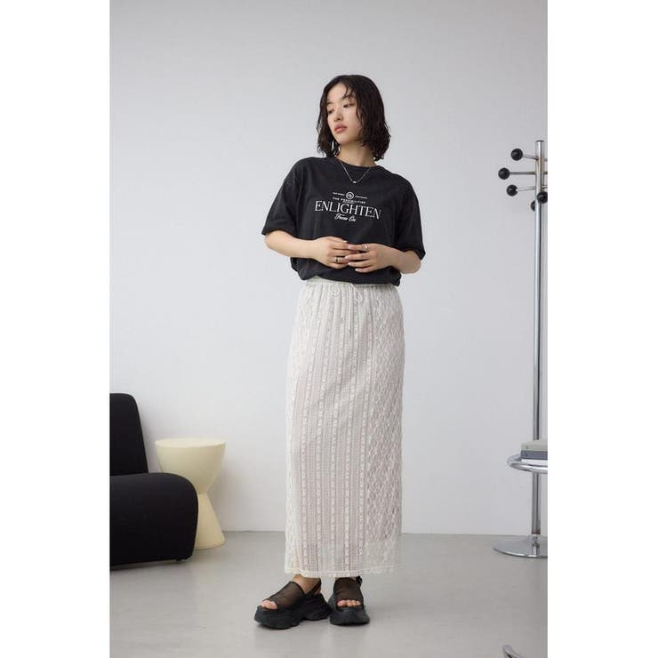 スイッチングレーススカート | AZUL BY MOUSSY | 詳細画像4 
