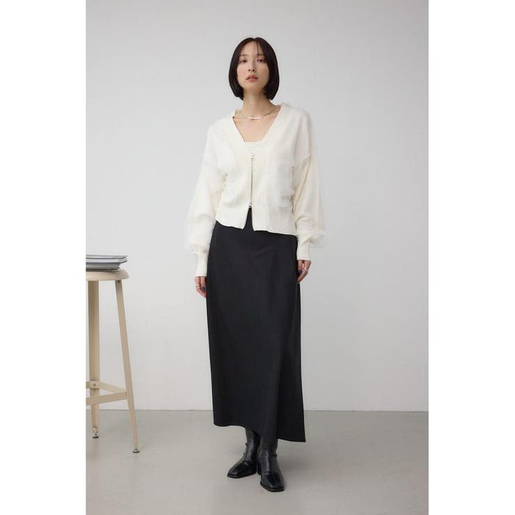 チュールドッキングニットカーディガン | AZUL BY MOUSSY | 詳細画像3 