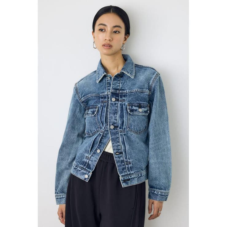 AZUL DENIM タイトフィットデニムジャケット | AZUL BY MOUSSY | 詳細画像12 