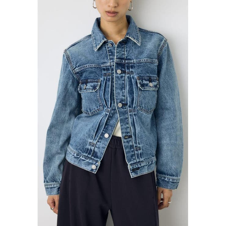 AZUL DENIM タイトフィットデニムジャケット | AZUL BY MOUSSY | 詳細画像13 