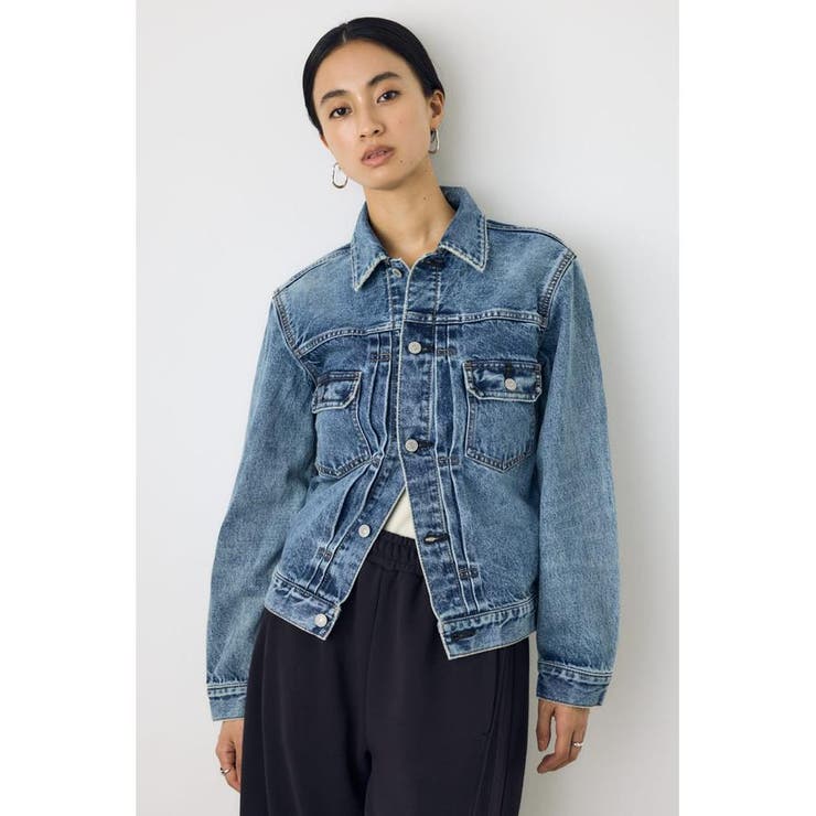 BLU | AZUL DENIM タイトフィットデニムジャケット | AZUL BY MOUSSY