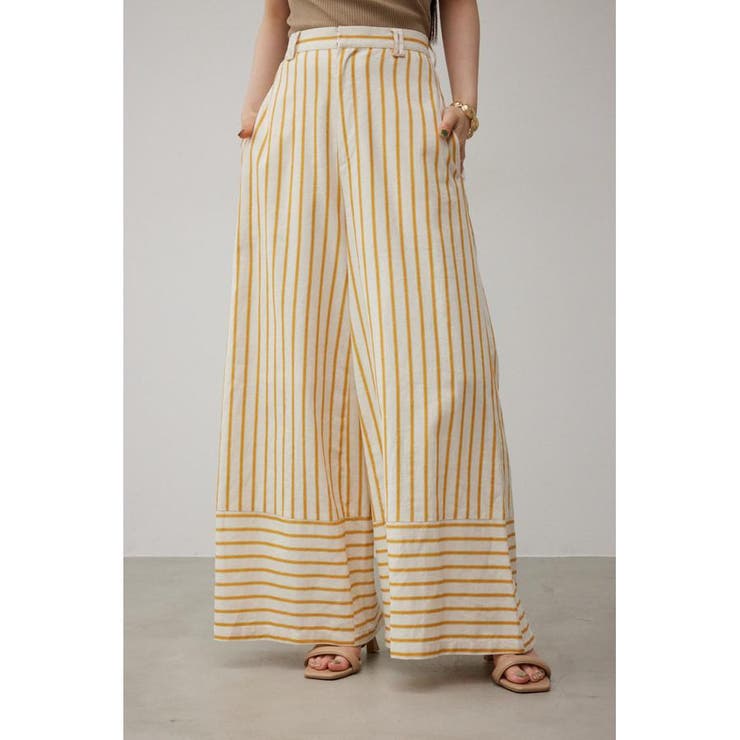 CONTRAST BORDER WIDE PANTS | AZUL BY MOUSSY | 詳細画像2 