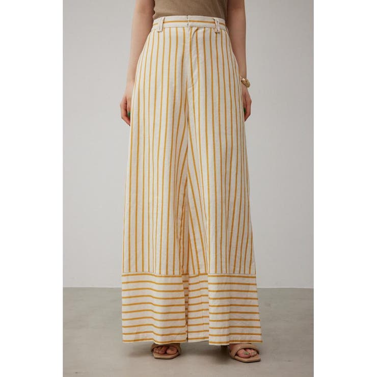 CONTRAST BORDER WIDE PANTS | AZUL BY MOUSSY | 詳細画像5 