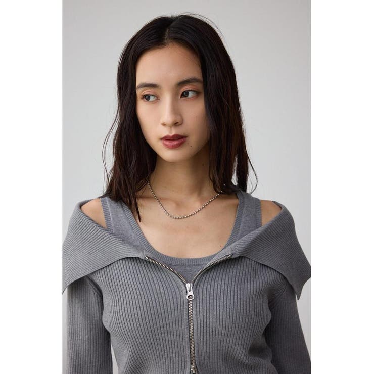 ジップアンサンブルニット | AZUL BY MOUSSY | 詳細画像30 