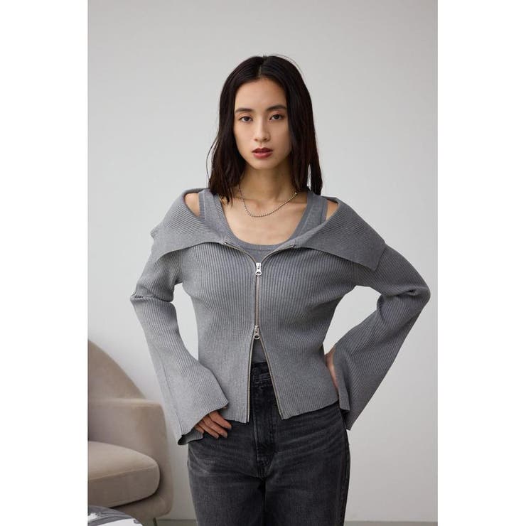 ジップアンサンブルニット | AZUL BY MOUSSY | 詳細画像30 