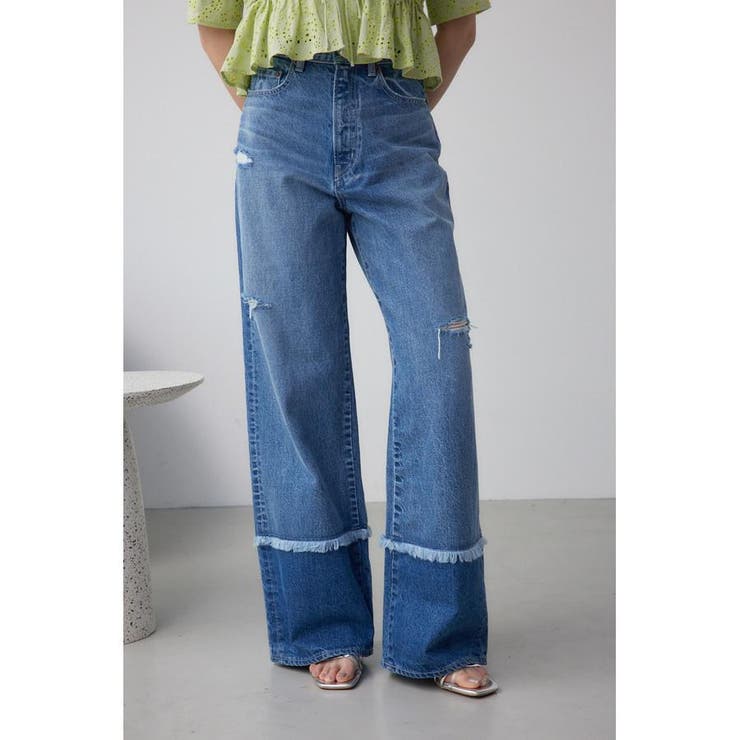 AZUL DENIM スウィッチングバイカラーデニム[品番:AZLW0023316 AZUL DENIM スウィッチングバイカラーデニム[品番:AZLW0023316