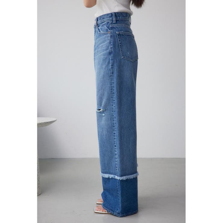 AZUL DENIM スウィッチングバイカラーデニム[品番：AZLW0023316]｜AZUL
