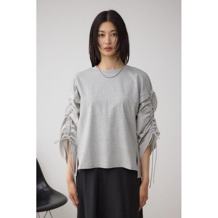ギャザースリーブカットトップス | AZUL BY MOUSSY | 詳細画像33 