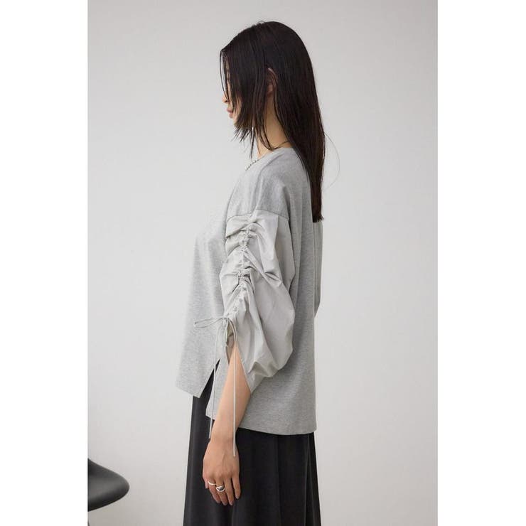 ギャザースリーブカットトップス | AZUL BY MOUSSY | 詳細画像34 