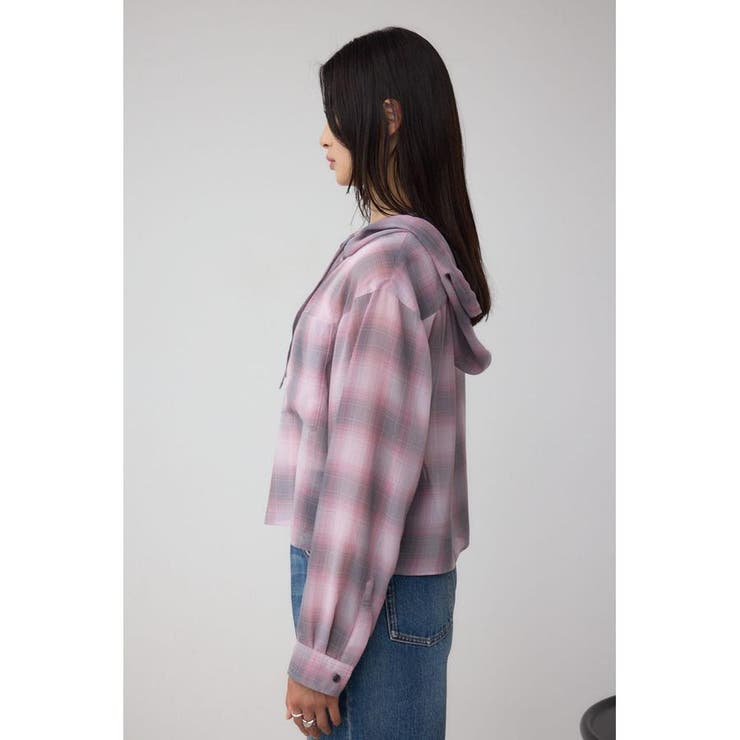 シアーチェックフードシャツ | AZUL BY MOUSSY | 詳細画像36 