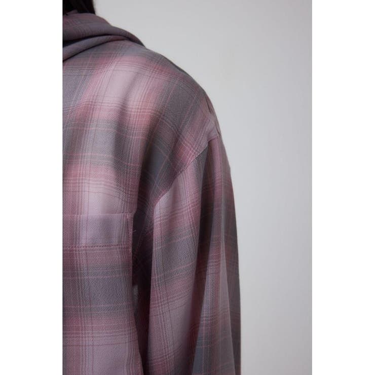 シアーチェックフードシャツ | AZUL BY MOUSSY | 詳細画像40 