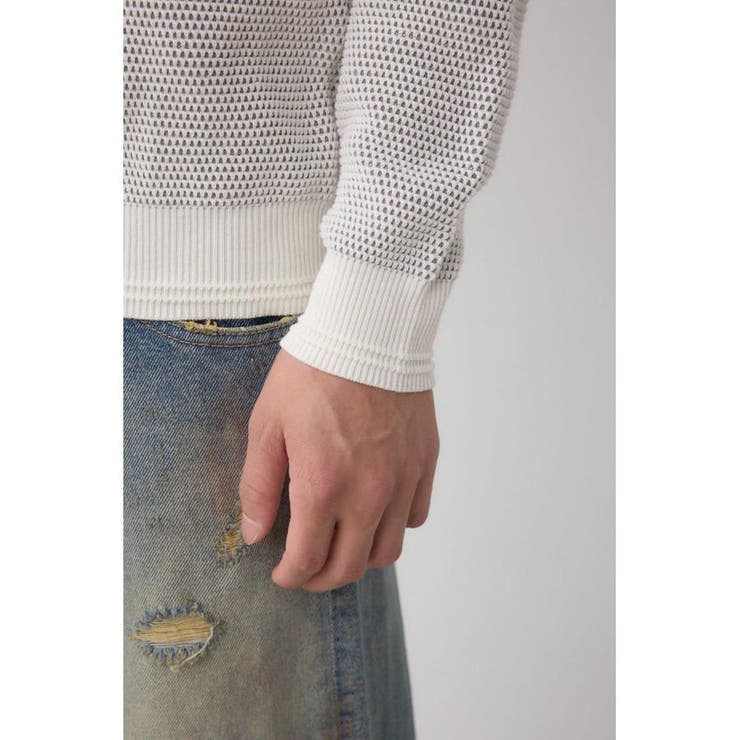 ハニカムクルーネックニット | AZUL BY MOUSSY | 詳細画像10 