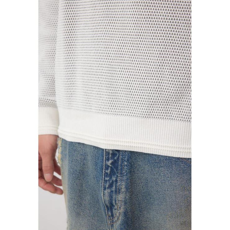 ハニカムクルーネックニット | AZUL BY MOUSSY | 詳細画像11 